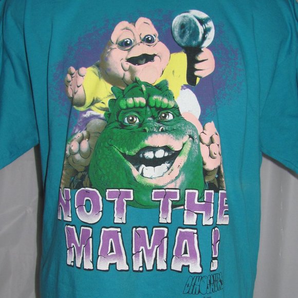 Mama Dinosaurs Teal Shirt 